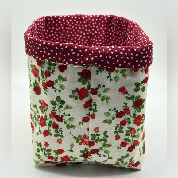 Spring Decor / Floral Decor / Storage and Organizer Bin / Flower Basket - Picture 3 of 3